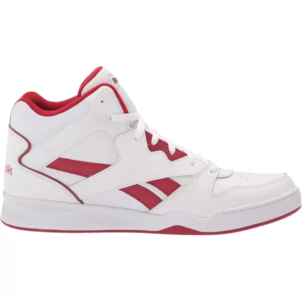 imageReebok Mens Bb4500 Hi 2 SneakerWhiteFlash RedWhite