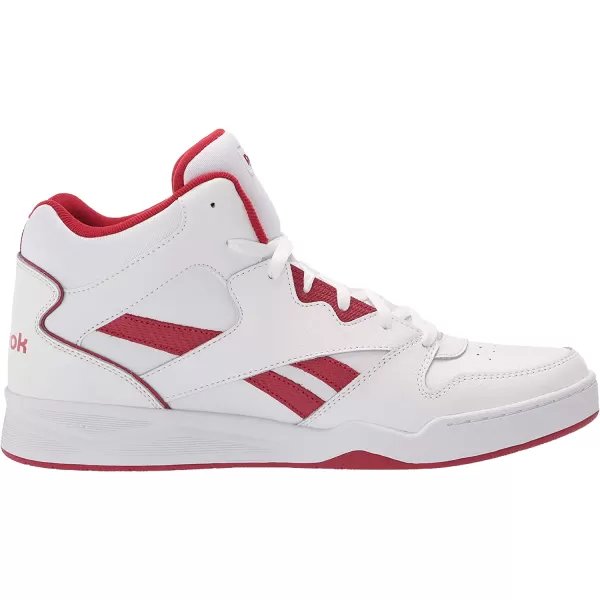 imageReebok Mens Bb4500 Hi 2 SneakerWhiteFlash RedWhite