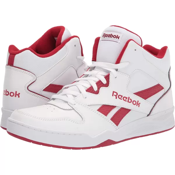 imageReebok Mens Bb4500 Hi 2 SneakerWhiteFlash RedWhite