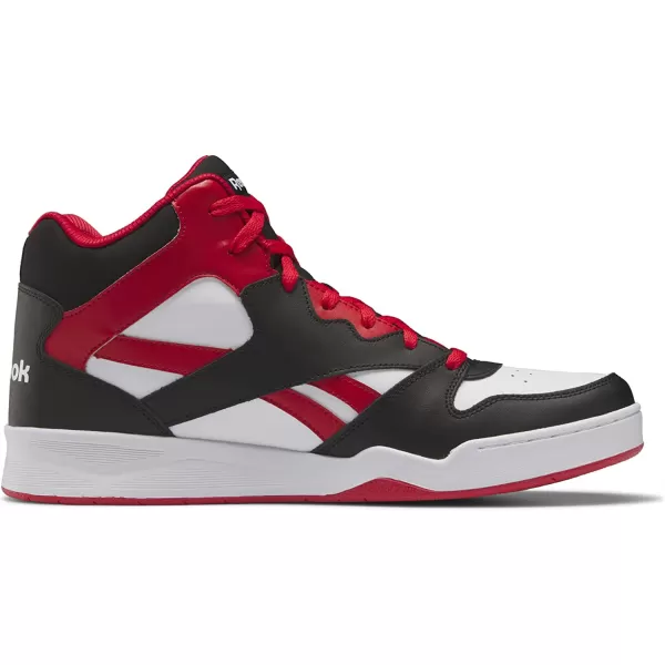 imageReebok Mens Bb4500 Hi 2 SneakerWhiteVector RedBlack