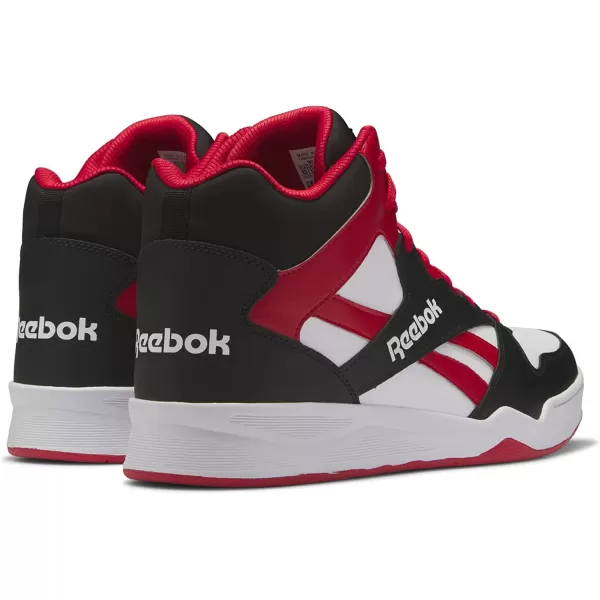 imageReebok Mens Bb4500 Hi 2 SneakerWhiteVector RedBlack