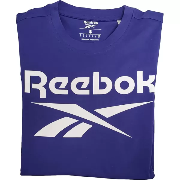 imageReebok Mens Big Logo Tee  Bold Purple with White Logo