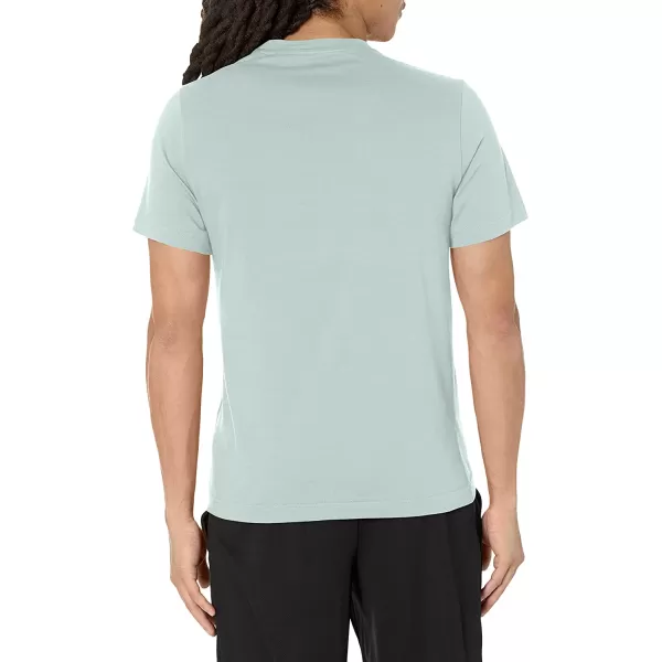 imageReebok Mens Big Logo Tee Seaside Grey with Classic Teal Logo
