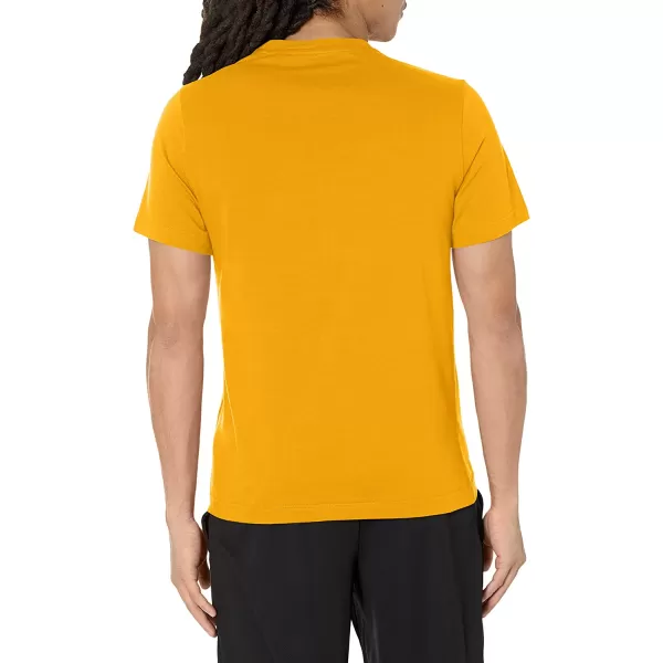imageReebok Mens Big Logo Tee in Bright Ochre and White Logo
