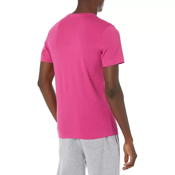 imageReebok Mens Big Logo Tee in Semi Proud Pink and White Logo