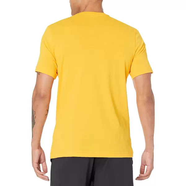 imageReebok Mens Big Logo Tee in Semi Solar Gold with Black Logo