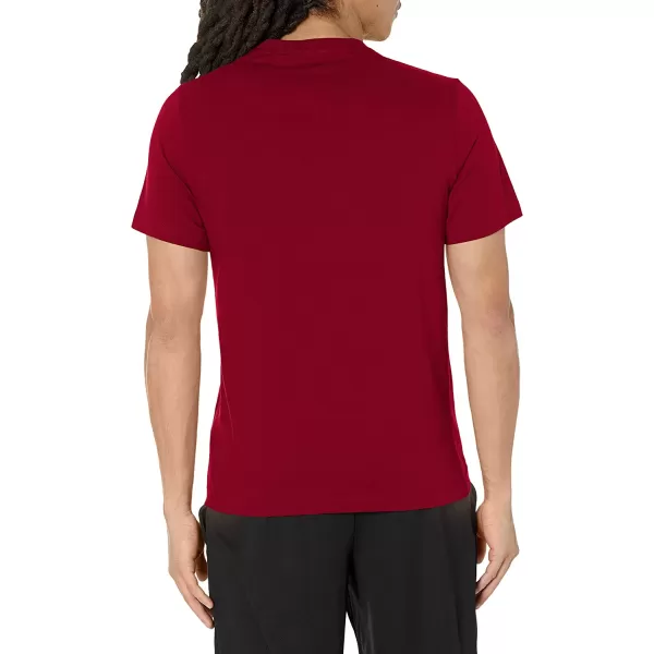 imageReebok Mens Big Logo TeeClassic BurgundyWhite Logo