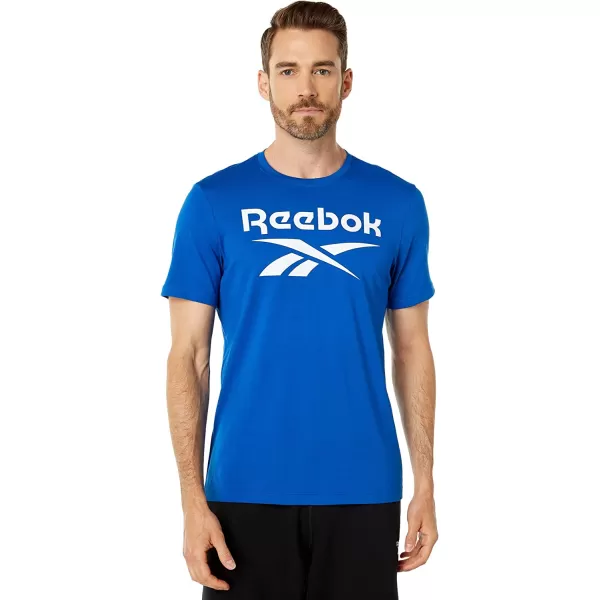 imageReebok Mens Big Logo TeeVector BlueWhite Logo