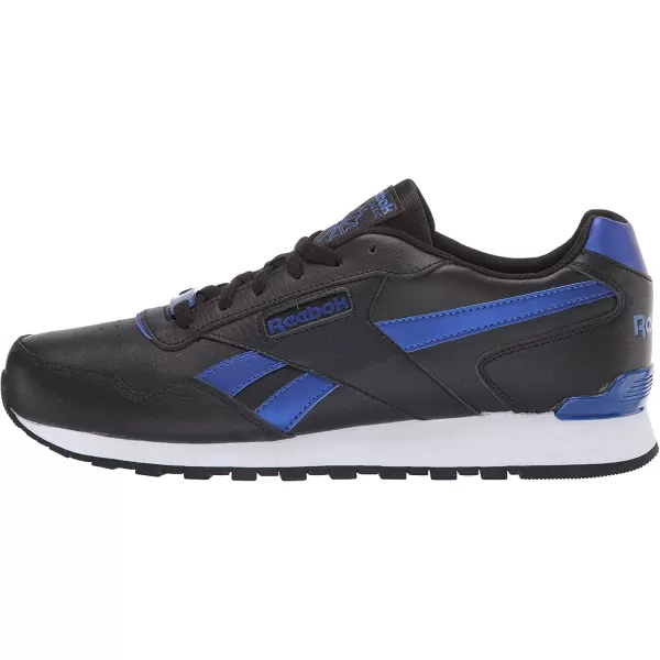 imageReebok Mens Classic Harman Run SneakerBlackCobaltWhite