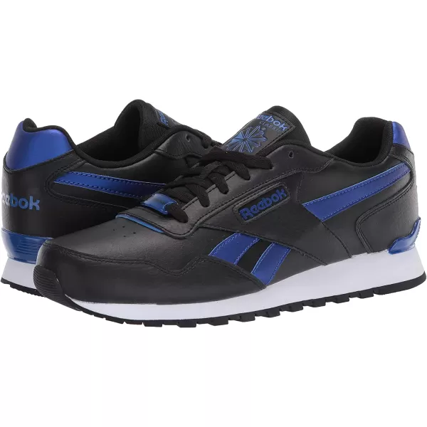 imageReebok Mens Classic Harman Run SneakerBlackCobaltWhite