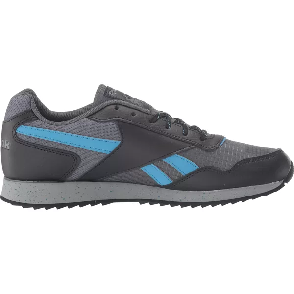 imageReebok Mens Classic Harman Run SneakerBlackCyanGrey