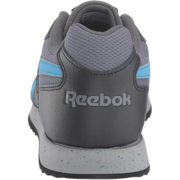 imageReebok Mens Classic Harman Run SneakerBlackCyanGrey