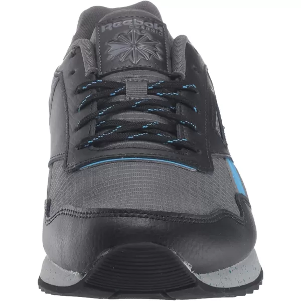 imageReebok Mens Classic Harman Run SneakerBlackCyanGrey