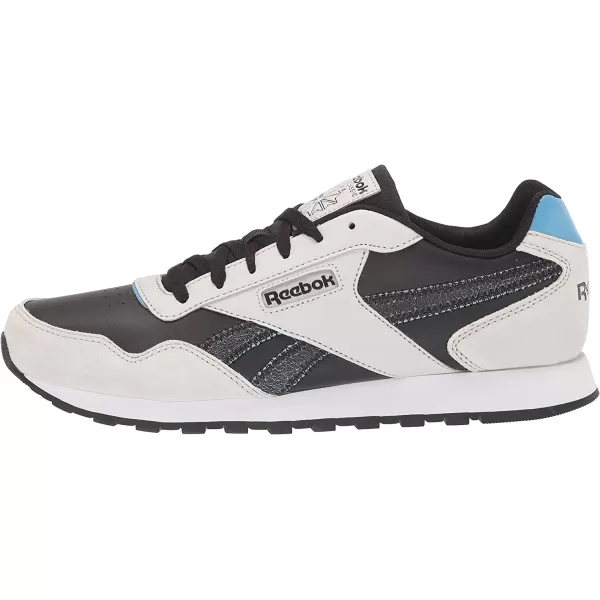 imageReebok Mens Classic Harman Run SneakerBlackGreyEssential Blue