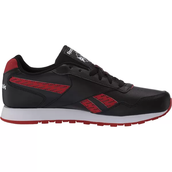 imageReebok Mens Classic Harman Run SneakerBlackLegacy RedWhite