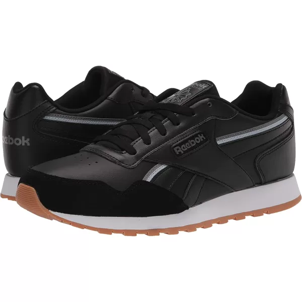 imageReebok Mens Classic Harman Run SneakerBlackPure GreyGable Grey