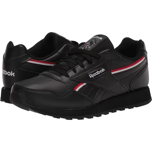 imageReebok Mens Classic Harman Run SneakerBlackVector RedWhite