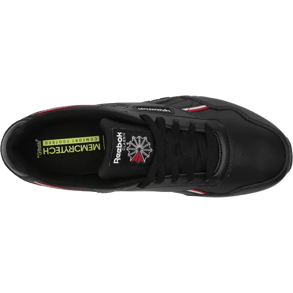 imageReebok Mens Classic Harman Run SneakerBlackVector RedWhite