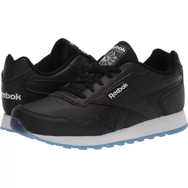 imageReebok Mens Classic Harman Run SneakerBlackWhiteBlue