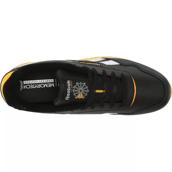 imageReebok Mens Classic Harman Run SneakerBlackWhiteCollegiate Gold