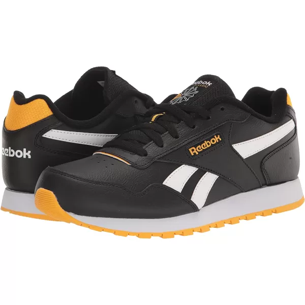 imageReebok Mens Classic Harman Run SneakerBlackWhiteCollegiate Gold