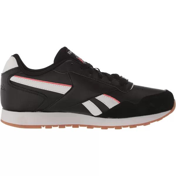 imageReebok Mens Classic Harman Run SneakerBlackWhiteOrange Flare