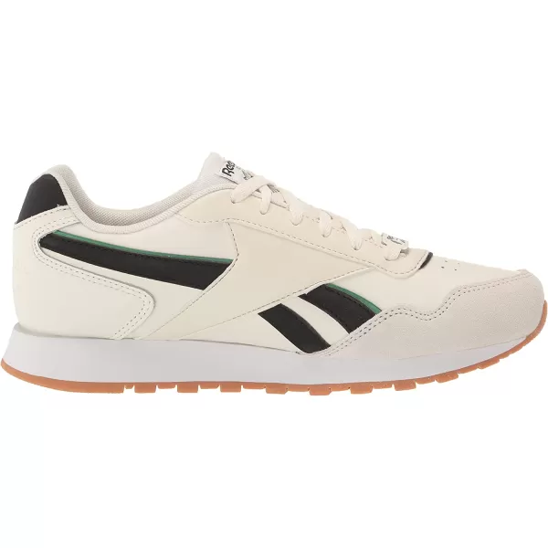 imageReebok Mens Classic Harman Run SneakerChalkGlen GreenBlack