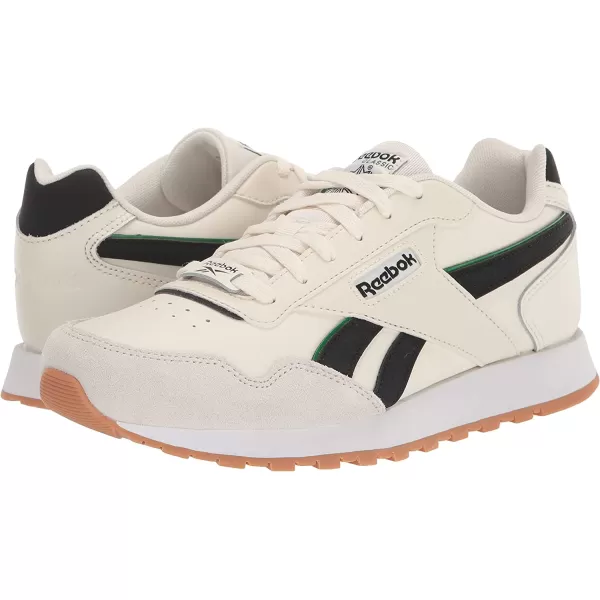 imageReebok Mens Classic Harman Run SneakerChalkGlen GreenBlack