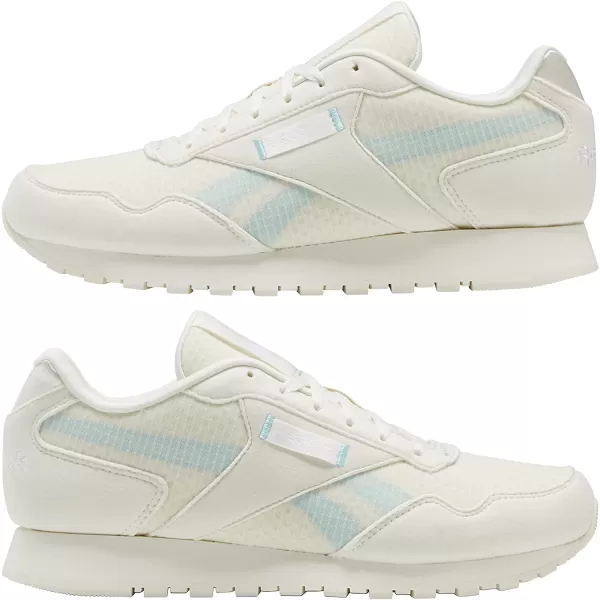 imageReebok Mens Classic Harman Run SneakerClassic WhiteCrystal BlueChalk