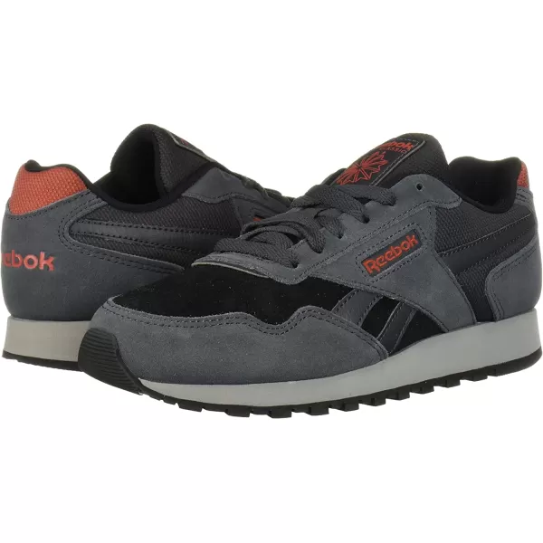 imageReebok Mens Classic Harman Run SneakerCold GreyBlackRedGrey