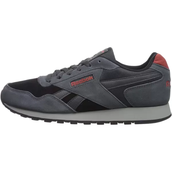 imageReebok Mens Classic Harman Run SneakerCold GreyBlackRedGrey