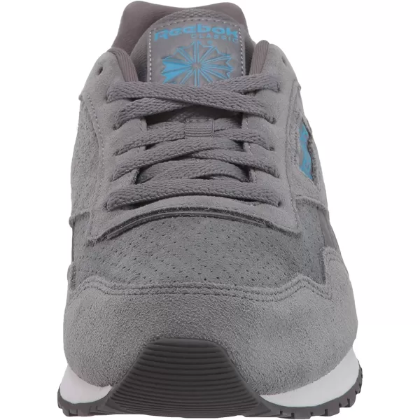 imageReebok Mens Classic Harman Run SneakerCold GreyGreyCyanWhite