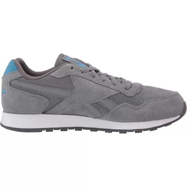 imageReebok Mens Classic Harman Run SneakerCold GreyGreyCyanWhite