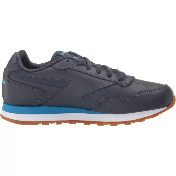 imageReebok Mens Classic Harman Run SneakerHeritage NavyCyanWhite