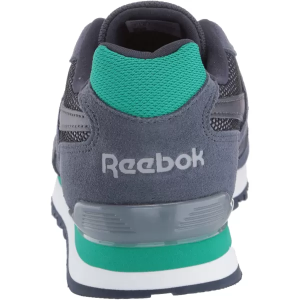 imageReebok Mens Classic Harman Run SneakerHeritage NavyEmeraldCool Shadow