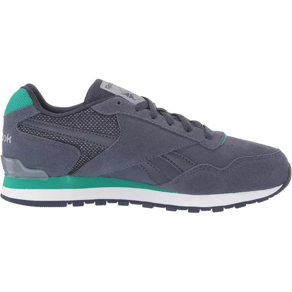 imageReebok Mens Classic Harman Run SneakerHeritage NavyEmeraldCool Shadow