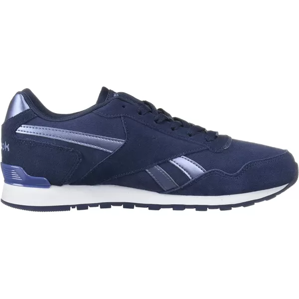 imageReebok Mens Classic Harman Run SneakerHeritage NavyWashWhite