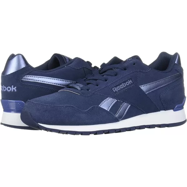 imageReebok Mens Classic Harman Run SneakerHeritage NavyWashWhite