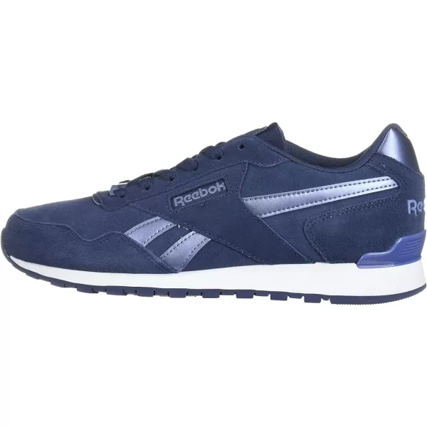 imageReebok Mens Classic Harman Run SneakerHeritage NavyWashWhite