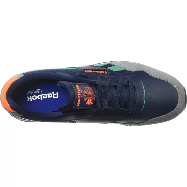 imageReebok Mens Classic Harman Run SneakerNavyGreyEmerald