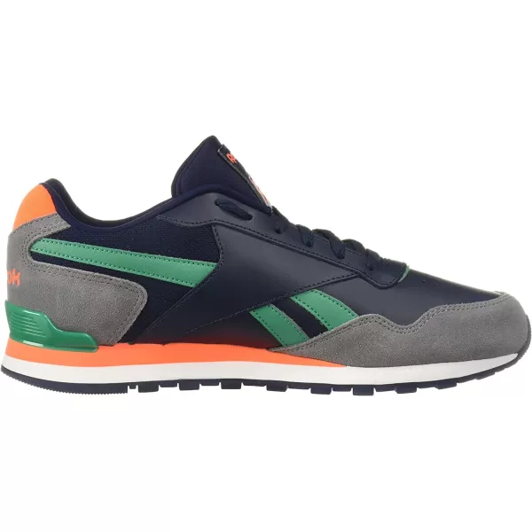 imageReebok Mens Classic Harman Run SneakerNavyGreyEmerald