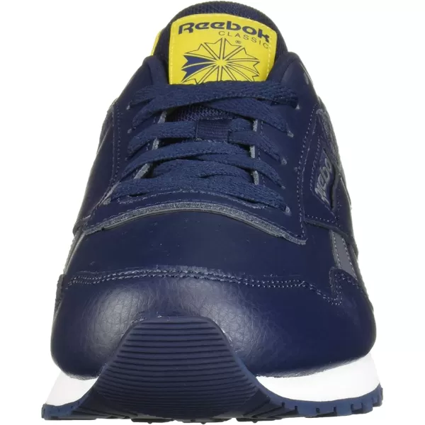 imageReebok Mens Classic Harman Run SneakerNavyGreyYellowWhite