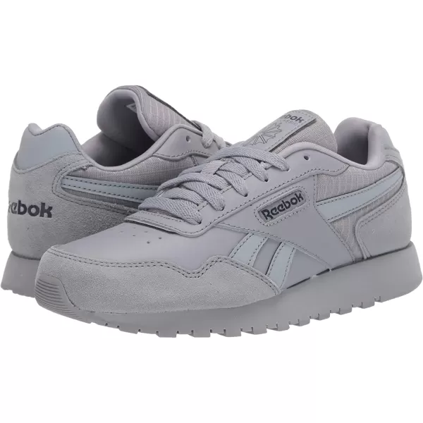 imageReebok Mens Classic Harman Run SneakerPure GreyCollegiate Navy