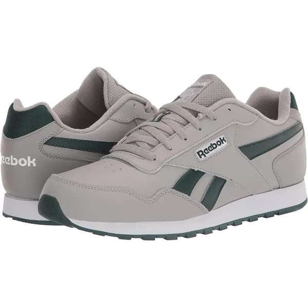 imageReebok Mens Classic Harman Run SneakerSolid GreyWhiteForest Green