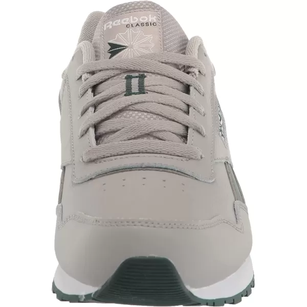 imageReebok Mens Classic Harman Run SneakerSolid GreyWhiteForest Green