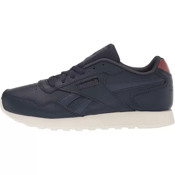 imageReebok Mens Classic Harman Run SneakerVector Navy MelBoulder BrownChalk