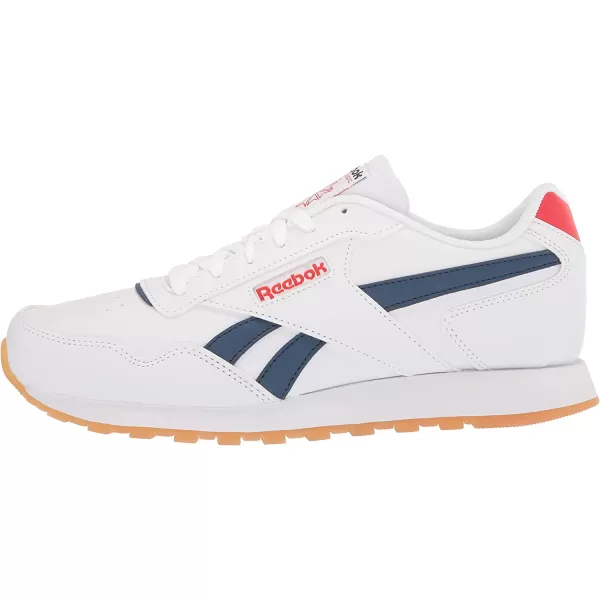 imageReebok Mens Classic Harman Run SneakerWhiteBatik BlueDynamic Red