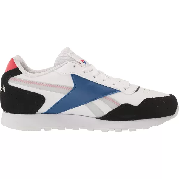 imageReebok Mens Classic Harman Run SneakerWhiteBlackVector Blue