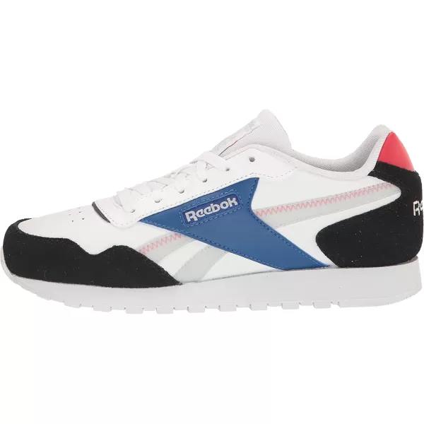 imageReebok Mens Classic Harman Run SneakerWhiteBlackVector Blue