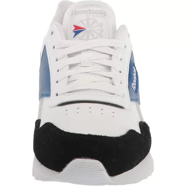 imageReebok Mens Classic Harman Run SneakerWhiteBlackVector Blue
